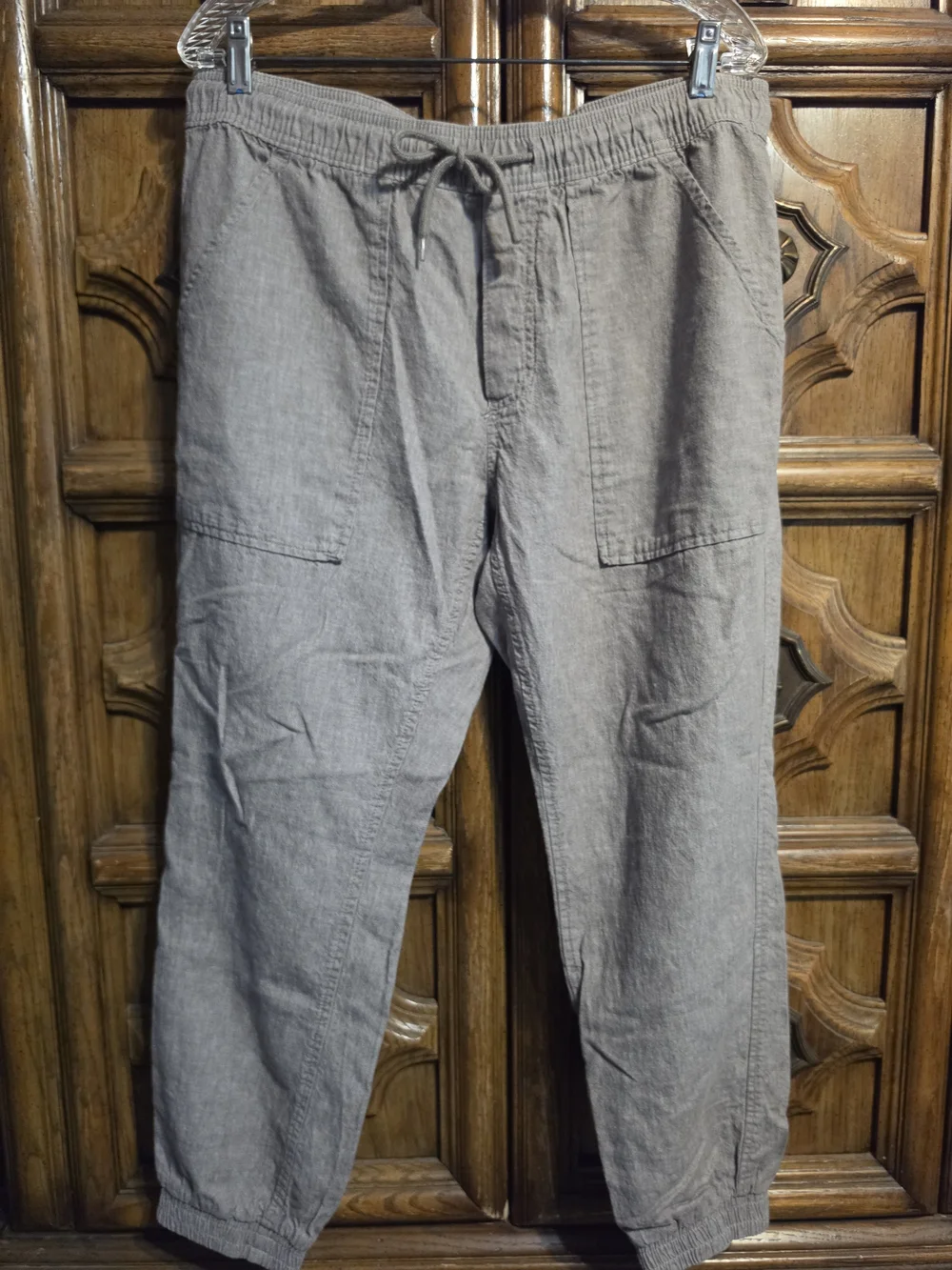 Sun + Stone Men's Linen Blend Jogger Pant With Drawstring